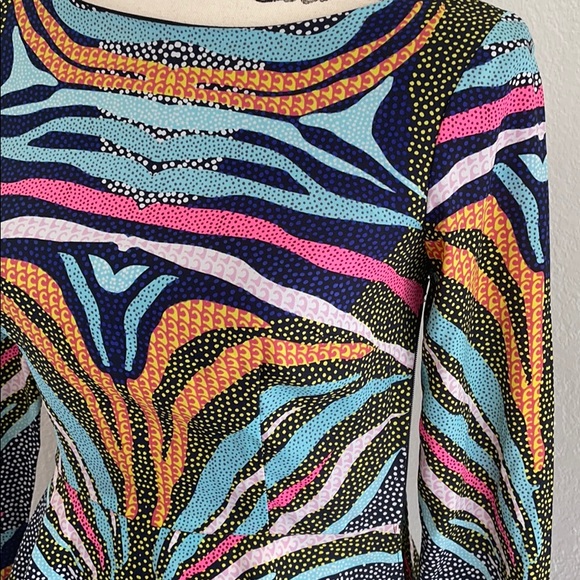 Mara Hoffman Phoenix Zebra Print Peplum Dress - Picture 10 of 10